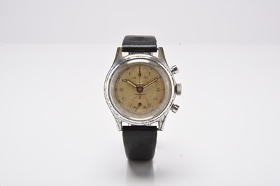 Lot 422 - Rodana: A gentleman's chromium plated Verical Chronograph wristwatch