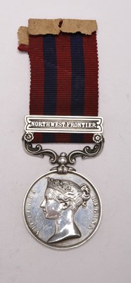 Lot India General Service 1854–95 Medal, 1 Clasp — Pte. R. Manders, 22nd Regt