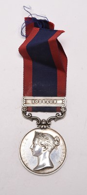 Lot 121 - Sutlej Medal 1845–46, 1 Clasp, Sobraon – Pte. Wm Norman, 53rd Regiment