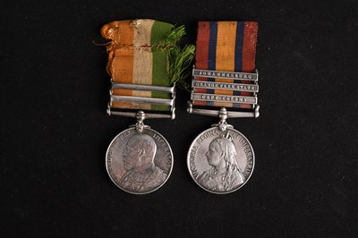 Lot 14 - Boer War Medal Pair — Band Sergeant H.W. Smith, Cheshire Regiment