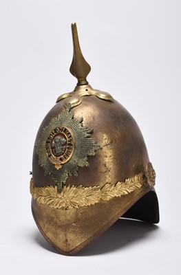 Lot 191 - 1871 Pattern 3rd (Prince of Wales) Dragoon Guards helmet