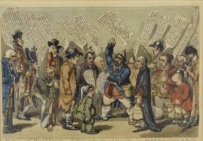 Lot 369 - James Gillray (1757-1815) Meeting of the Monied Interest