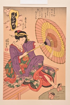 Lot 94 - Utagawa Kunisada and others, a collection of nine Japanese woodblock prints