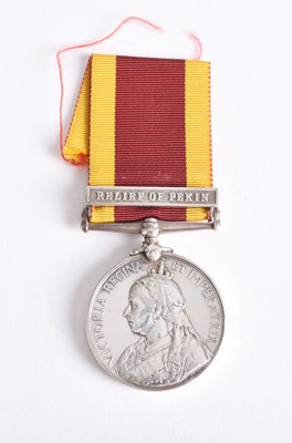 Lot 34 - China War Medal 1900, 1 Clasp, Relief of Pekin — Pte. Duffy, 1st Btn Cheshire Regiment