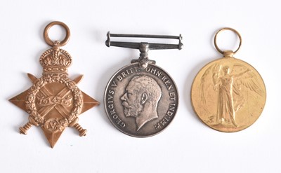 Lot 64 - Great War ‘Attack on the Knoll’ Casualty Trio to 2nd Lt J. Grace, Cheshire Regiment