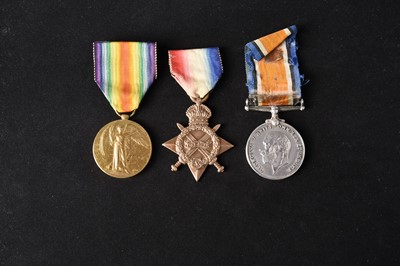 Lot 58 - Great War Medal Trio to Captain Halsey, Cheshire Regiment