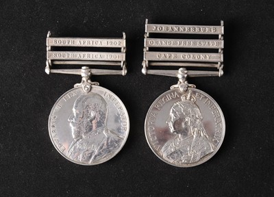 Lot 13 - Boer War Medal Pair — QSA & KSA to Pte. A. Michie, Cheshire Regiment