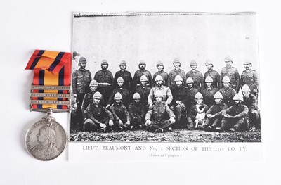 Lot 25 - Boer War QSA, 3 Clasps — Cpl. A. Pickering, 21st Coy, 2nd Imperial Yeomanry