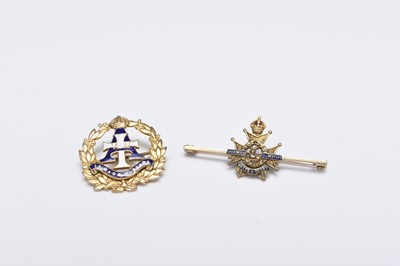 Lot 188 - Two Regimental Sweetheart brooches