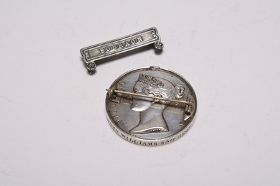 Lot 122 - Sutlej Medal 1845–46, Brooch Fitting – Pte. John Williams, 53rd Regiment