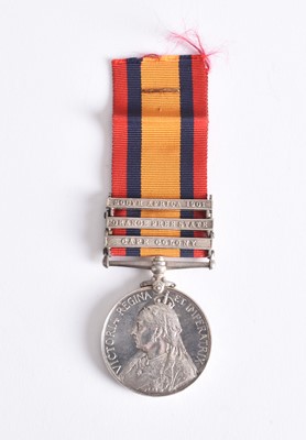 Lot 26 - Boer War QSA, 3 Clasps — Pte. W. Woodfine, 21st Coy, 2nd Imperial Yeomanry
