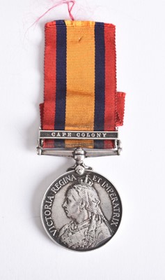 Lot 15 - Boer War QSA 1899–1902 Medal, 1 Clasp — Pte. G. Drew, KSLI