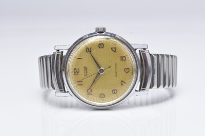 Lot 103 - Tissot: A gentleman's chromium plated Camping wristwatch