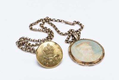 Lot 274 - A yellow metal chain necklace