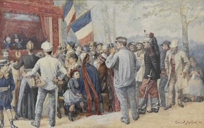 Lot 378 - Everard Hopkins (1860-1928) French Puppet Show