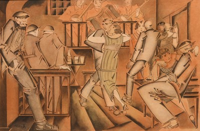 Lot 40 - After Valentina Khodasevich (Russian 1894-1970) On leave