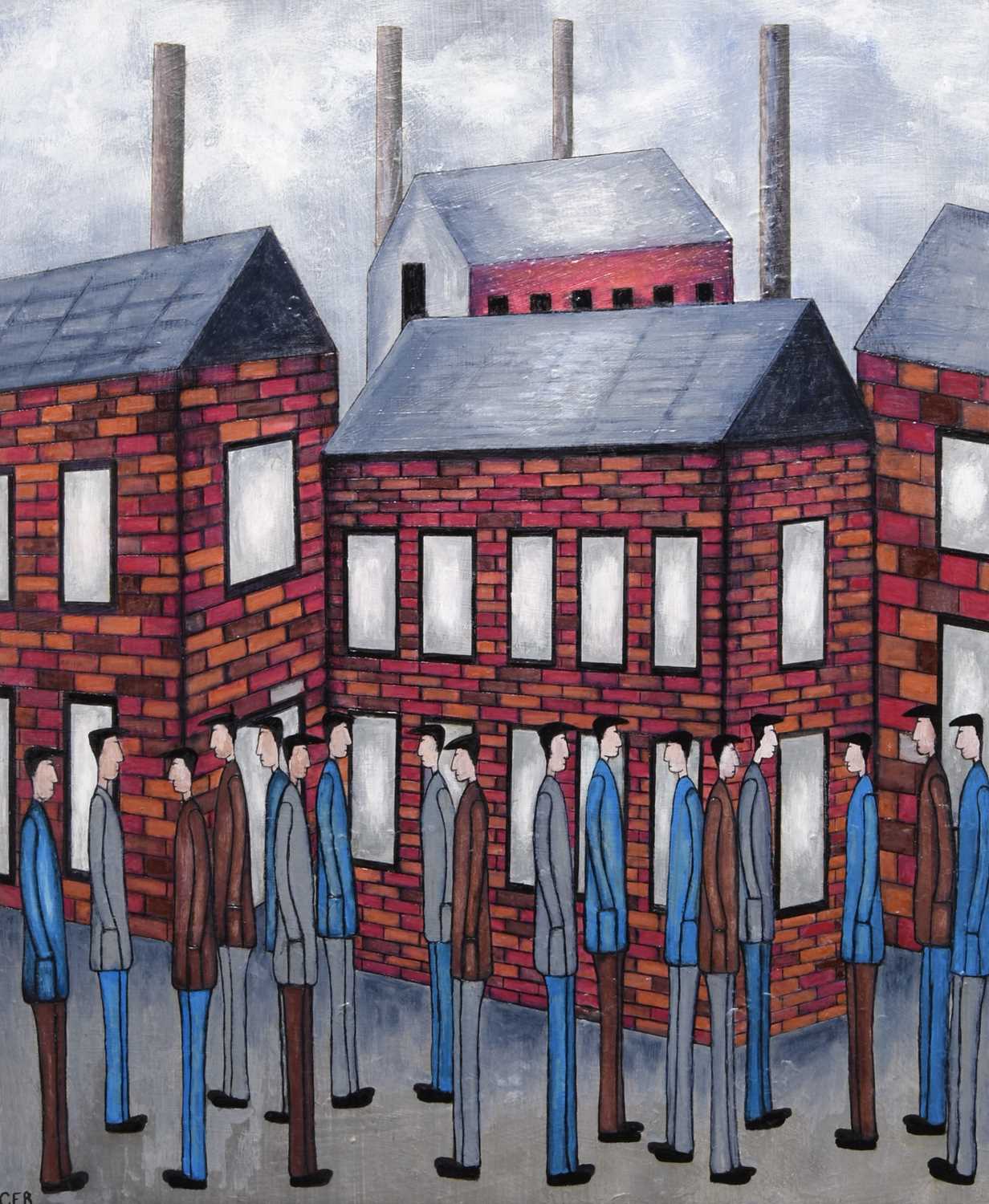 Lot 12 - Nick Webb (British b.1974) Outside the Brickworks