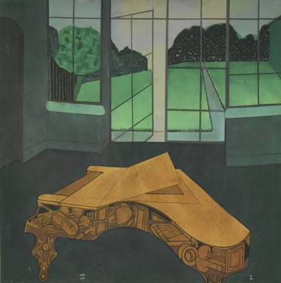 Lot 78 - Judy Bibby (British 1947-2021) Musician's Piano V Painters Window