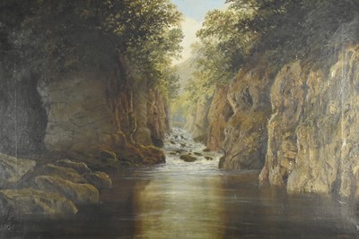 Lot 396 - Henry W Henley (act.1871-1895) The Fairy Glenn, Bettws y Coed