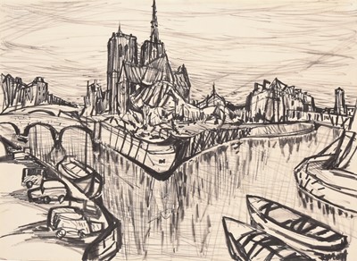 Lot 23 - Robin Frood (Contemporary) Brooklyn Bridge and two further