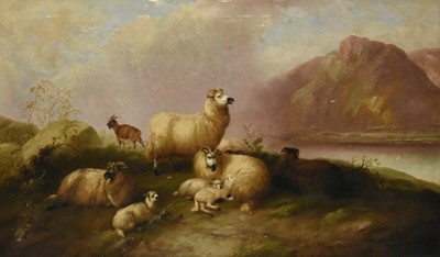 Lot 402 - Follower of Richard Ansdell (1815-1885) A Large Pastoral Scene with a Flock of Sheep at Pasture