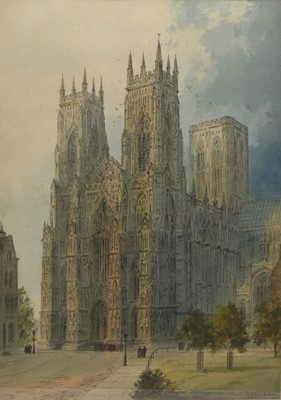 Lot 344 - Paul Braddon (1804-1938) A Large Watercolour of York Minster
