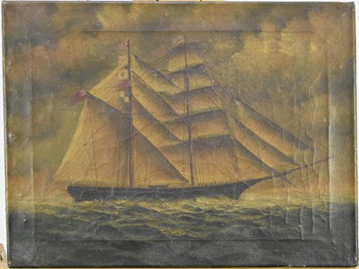 Lot 295 - British School (19th Century) A Brigantine at Sail