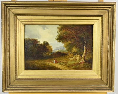 Lot 397 - British School (19th Century) Woman Resting on a Country Track
