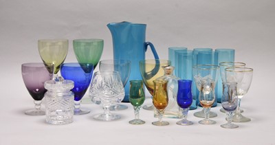 Lot 18 - A collection of assorted drinking glasses, 20th century