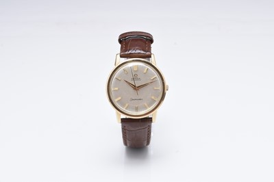 Lot 338 - Omega: A gentleman's 9ct gold Seamaster wristwatch
