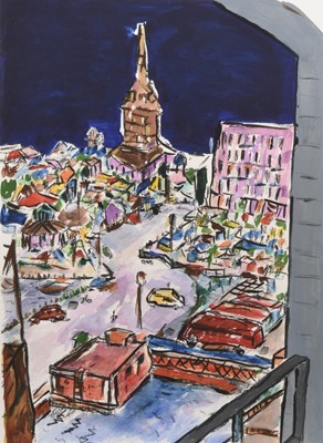 Lot 88 - Bob Dylan (American b.1941) Bell Tower in Stockholm