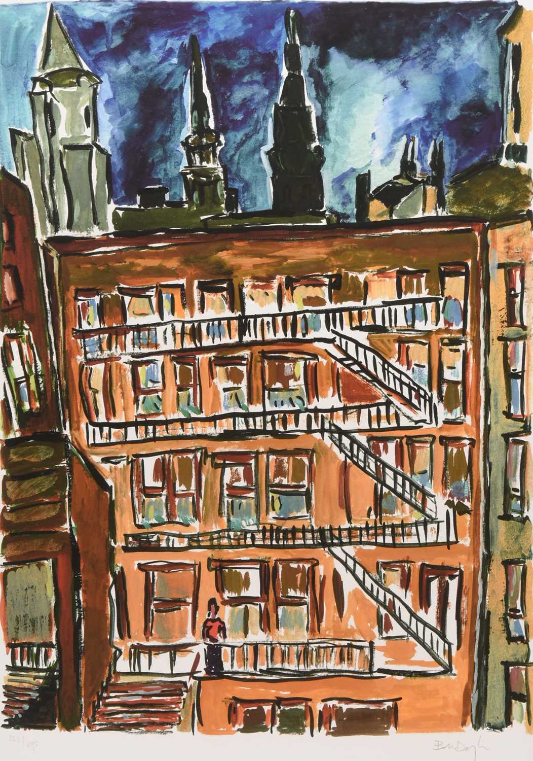 Lot 9 - Bob Dylan (American b.1941) Cityscape
