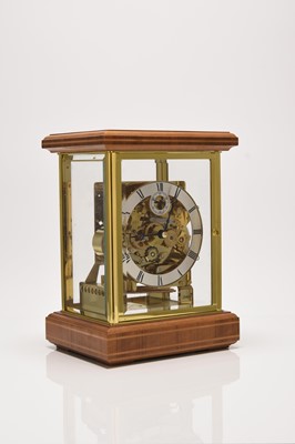 Lot 400 - A German three train brass four glass mantel clock by Kieninger