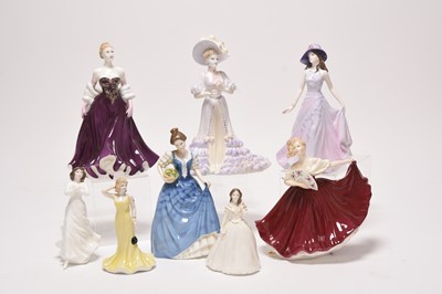 Lot 135 - Royal Doulton and Coalport ladies