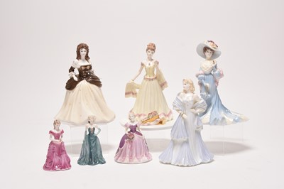 Lot 344 - Seven Coalport ladies