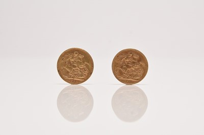 Lot 224 - Edward VII, two sovereigns