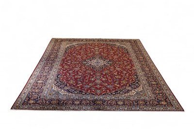 Lot 44 - A Kashan carpet, central Persia, signed