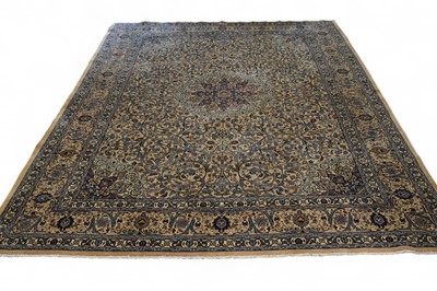 Lot 50 - A Moud carpet, North East Persia, signed