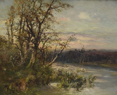 Lot 35 - George A Boyle (British 1842-1930) An Evening on the Avon