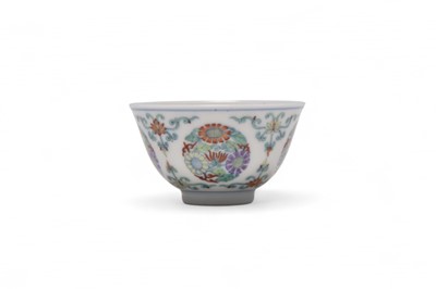 Lot 35 - A Chinese Doucai wine cup, Yongzheng