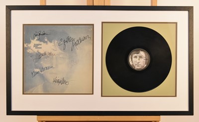 Lot 317 - A John Lennon 'Imagine' vinyl LP bearing ink signatures