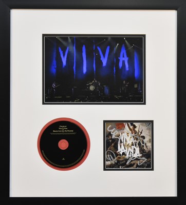 Lot 121 - A collection of Coldplay memorabilia bearing ink signatures