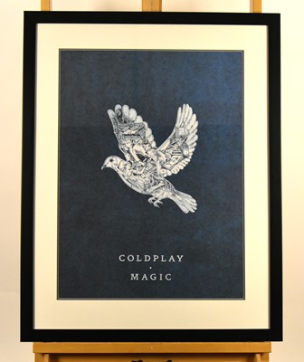 Lot 121 - A collection of Coldplay memorabilia bearing ink signatures