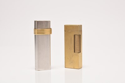 Lot 191 - Dunhill and Christian Dior: Two gold-plated cigarette lighters