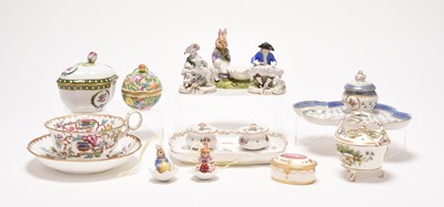 Lot 276 - Continental and English porcelain including Dresden, Ginori and Minton