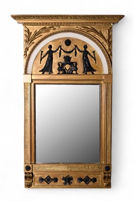 Lot 129 - A Regency revival giltwood wall or pier mirror