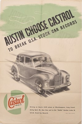Lot 1 - Castrol and Duckham's 1950's advertising posters with Goldie Gardner (2)