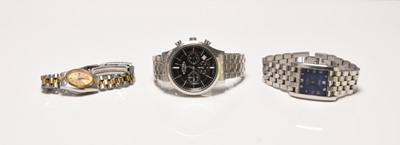 Lot 88 - Rotary and Seiko: Two gentleman's and a lady's bracelet watches