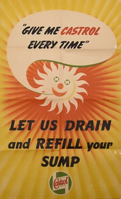 Lot 5 - Castrol 1940's-50's advertising posters