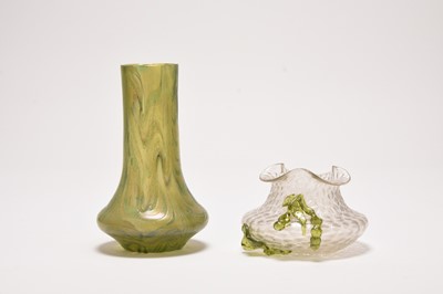 Lot 85 - Two Kralik glass vases, circa 1900